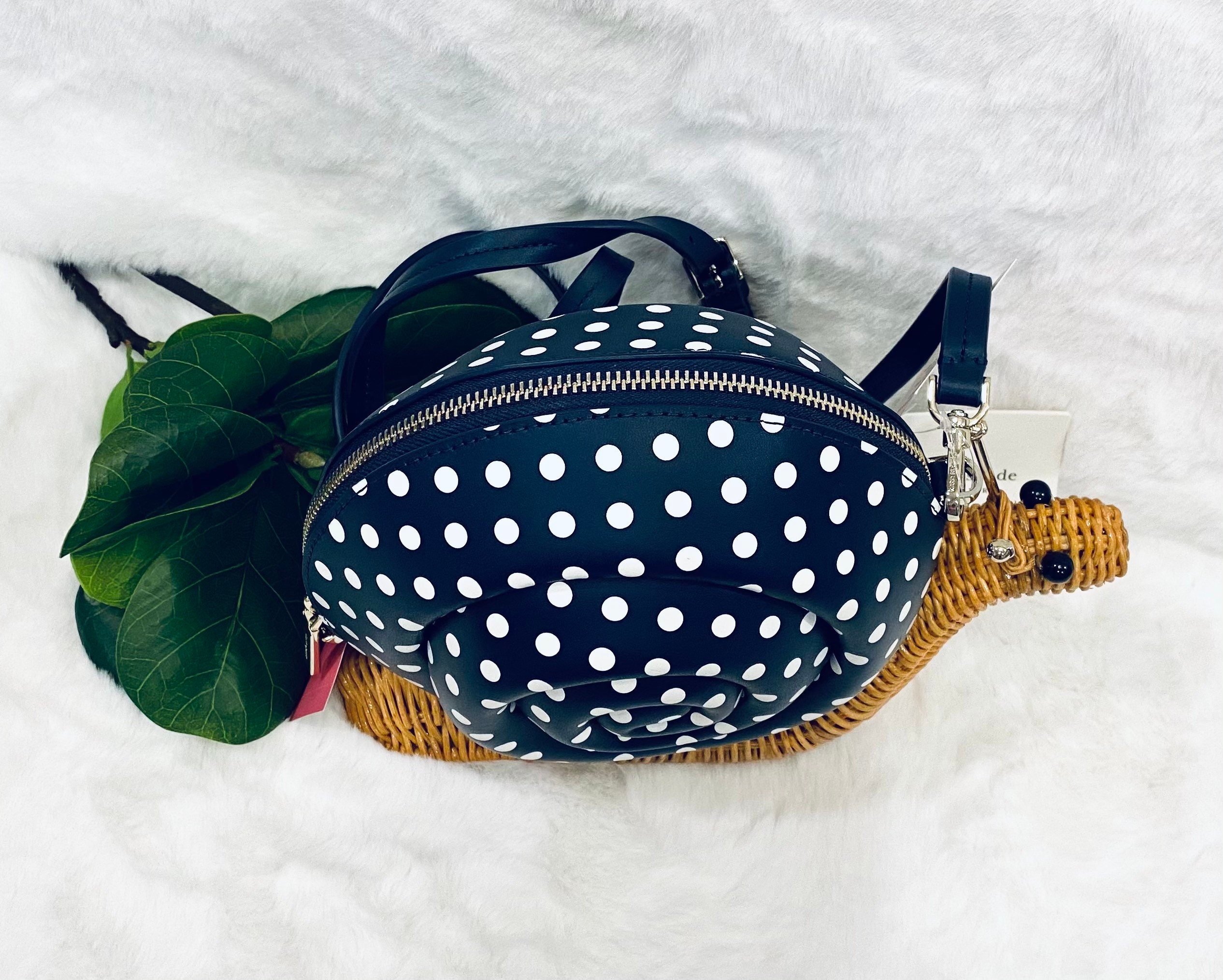 NWT Kate Spade Wicker Snail Crossbody Tas Etsy