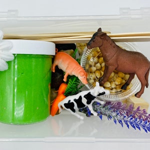 Farm sensory playdough kit *min*