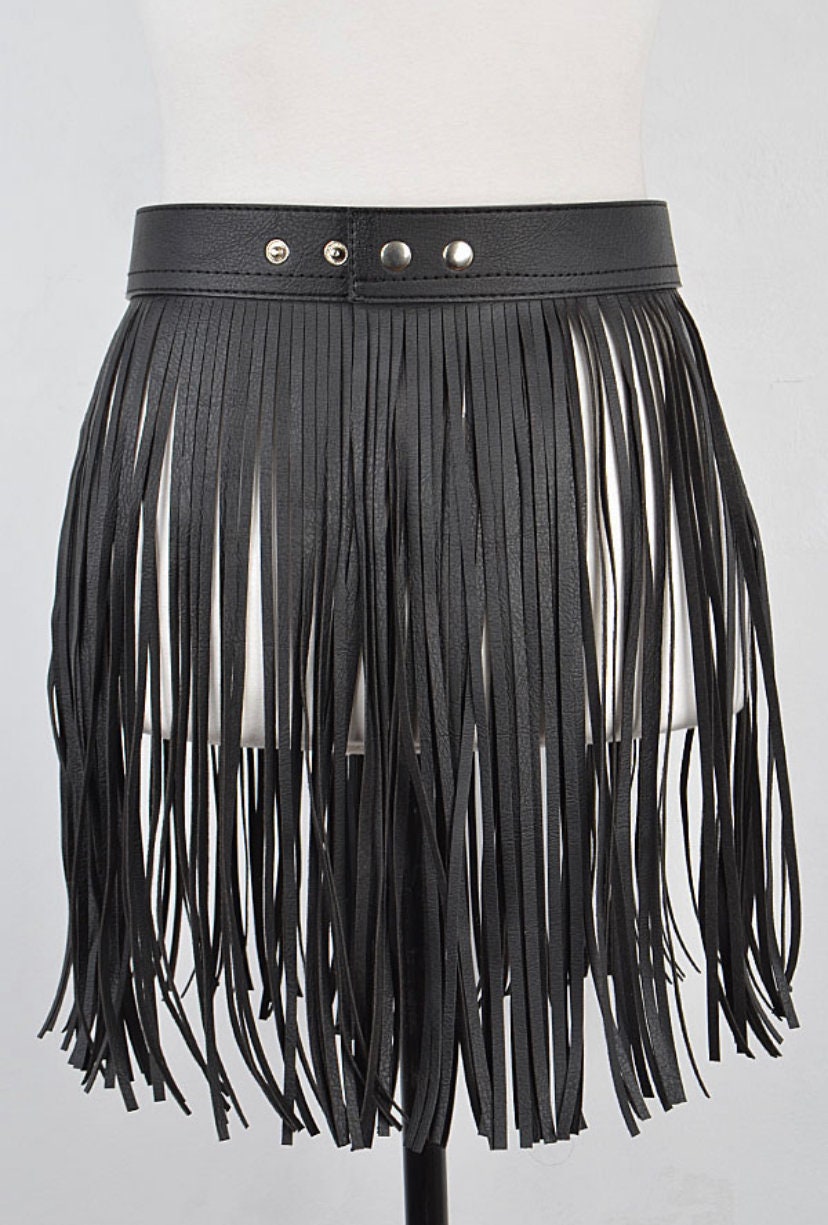 bcbg fringe belt