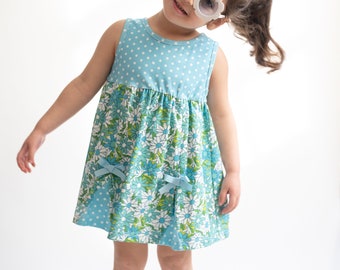 Vintage Style Flower Power Baby, Toddler and Girls Dress - Two Groovy Birthday - Hippie Girl Outfit - 60s style Baby Girl - 70s Style dress