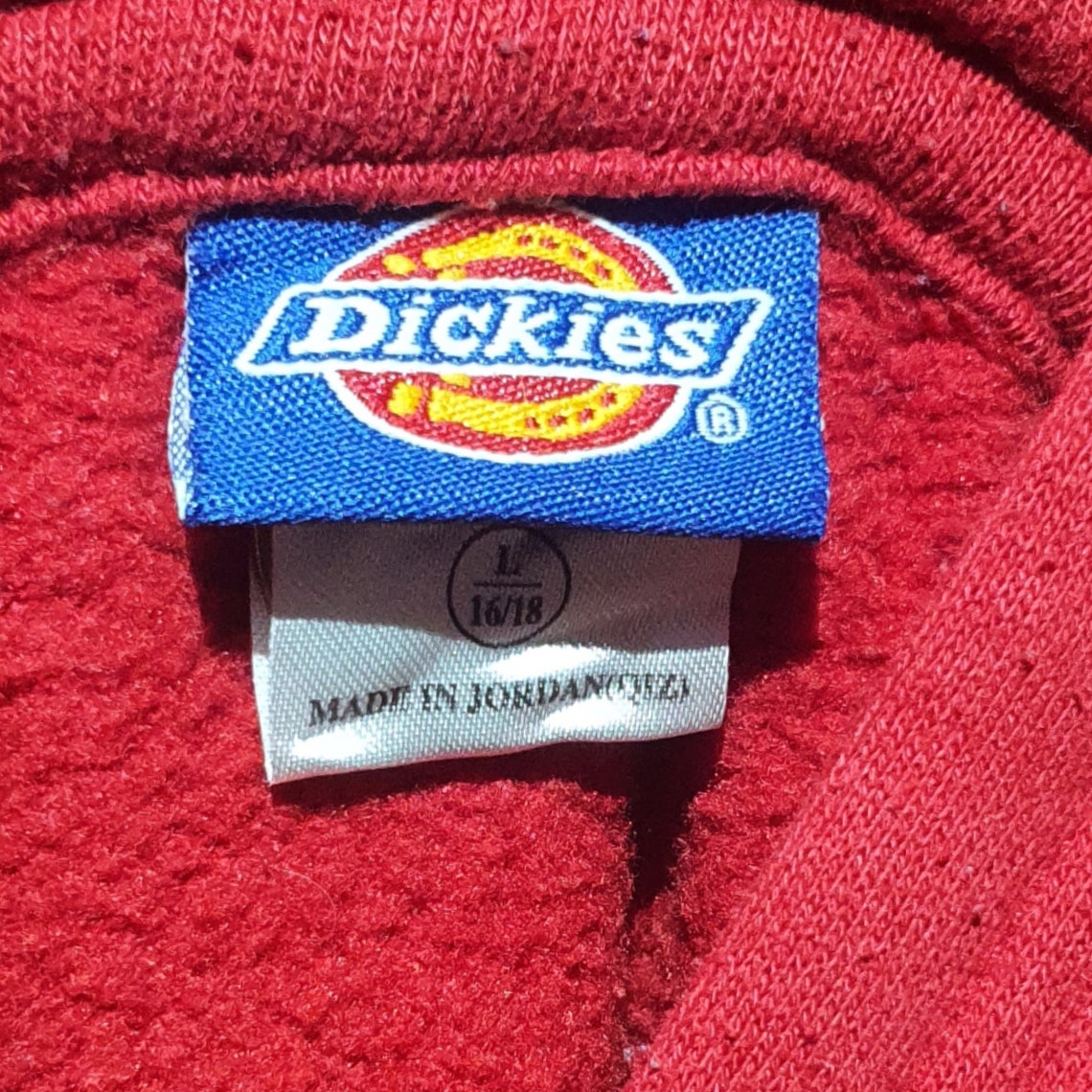 Vintage 90's DICKIES Printed Center Logo Pull Over Hoodies | Etsy