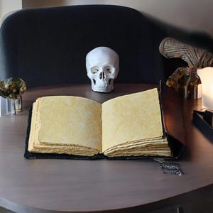 Darkhold Grimoire: Leather Book of Shadows - Gothic Spell Book image 3