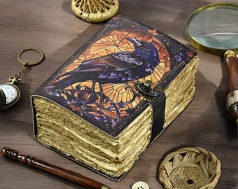 The Raven Leather Journal: Gothic Grimoire Book of Shadows