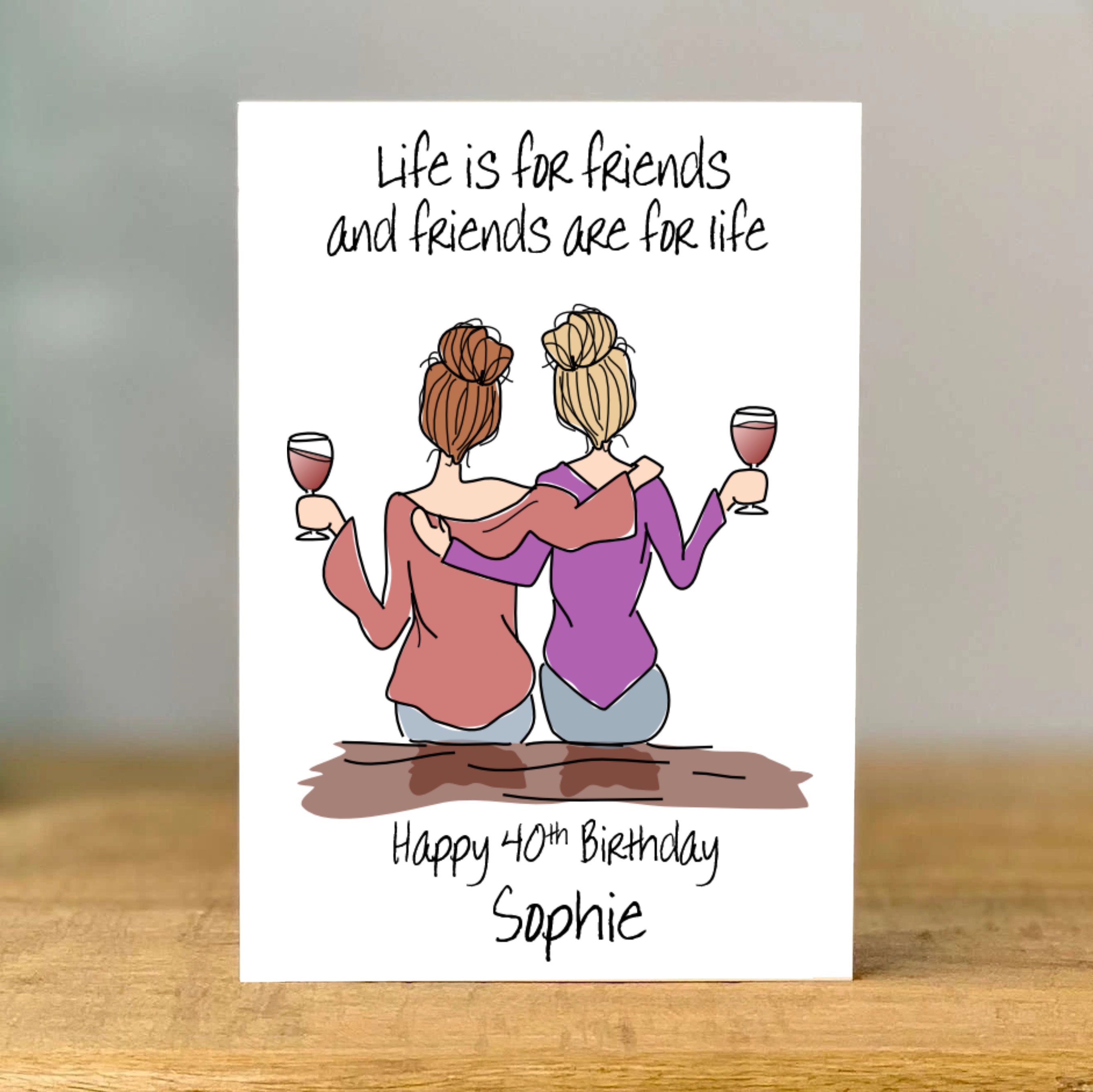 Personalised Handmade Floral Birthday Card For Mum, Grandma, Friend, Auntie, Sister, Daughter