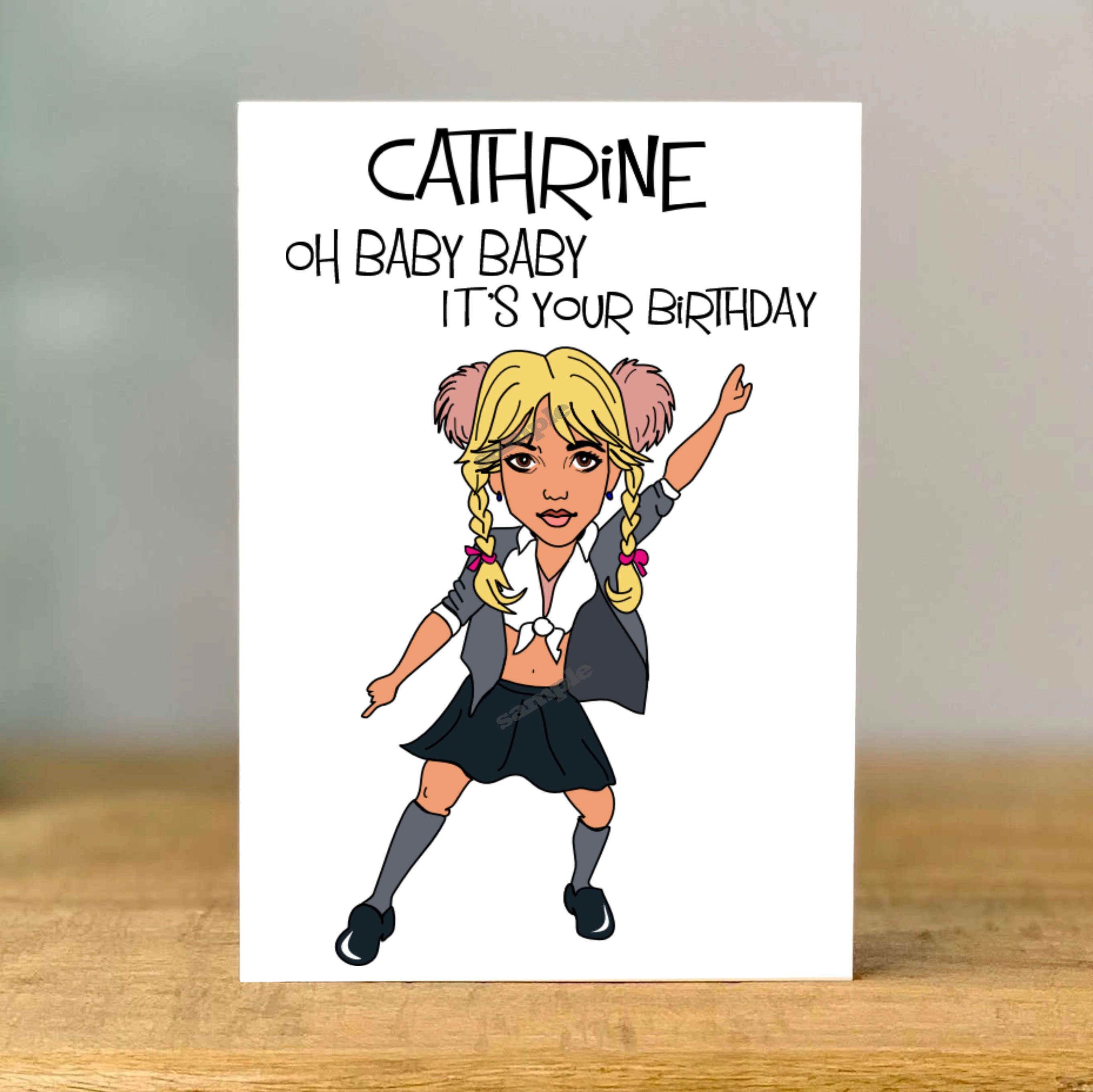Personalised Britney Spears Birthday Card Sister son Best | Etsy