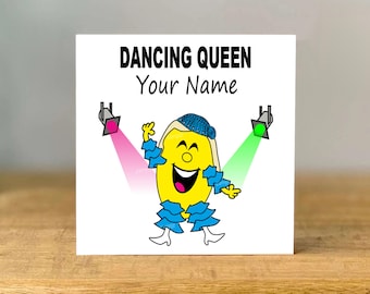 Personalised Dancing Queen, Funny, Disco, Music, Bestie, Mum, Sister, Girlfriend