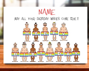 Personalised Gay Birthday Card, Mug Funny Diva Card For Him, husband, partner, boyfriend