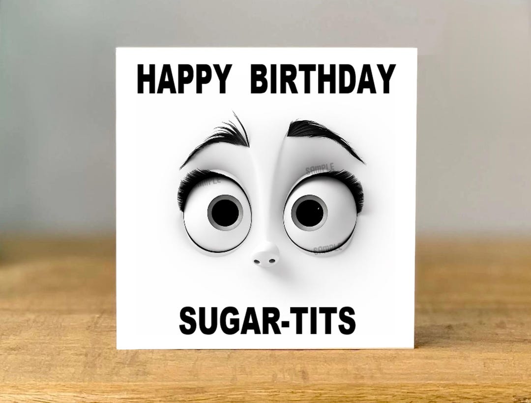 Rude Birthday Card for Her / Funny Sarcastic / Cheeky / Adult Humour ...