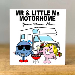Personalised Motorhome card, Sister, Best Friend, campervan,  friend, Niece, Aunt, Daughter, mum, gran, mr & ms inspired