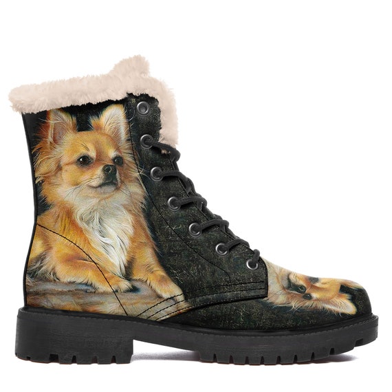 dog print boots