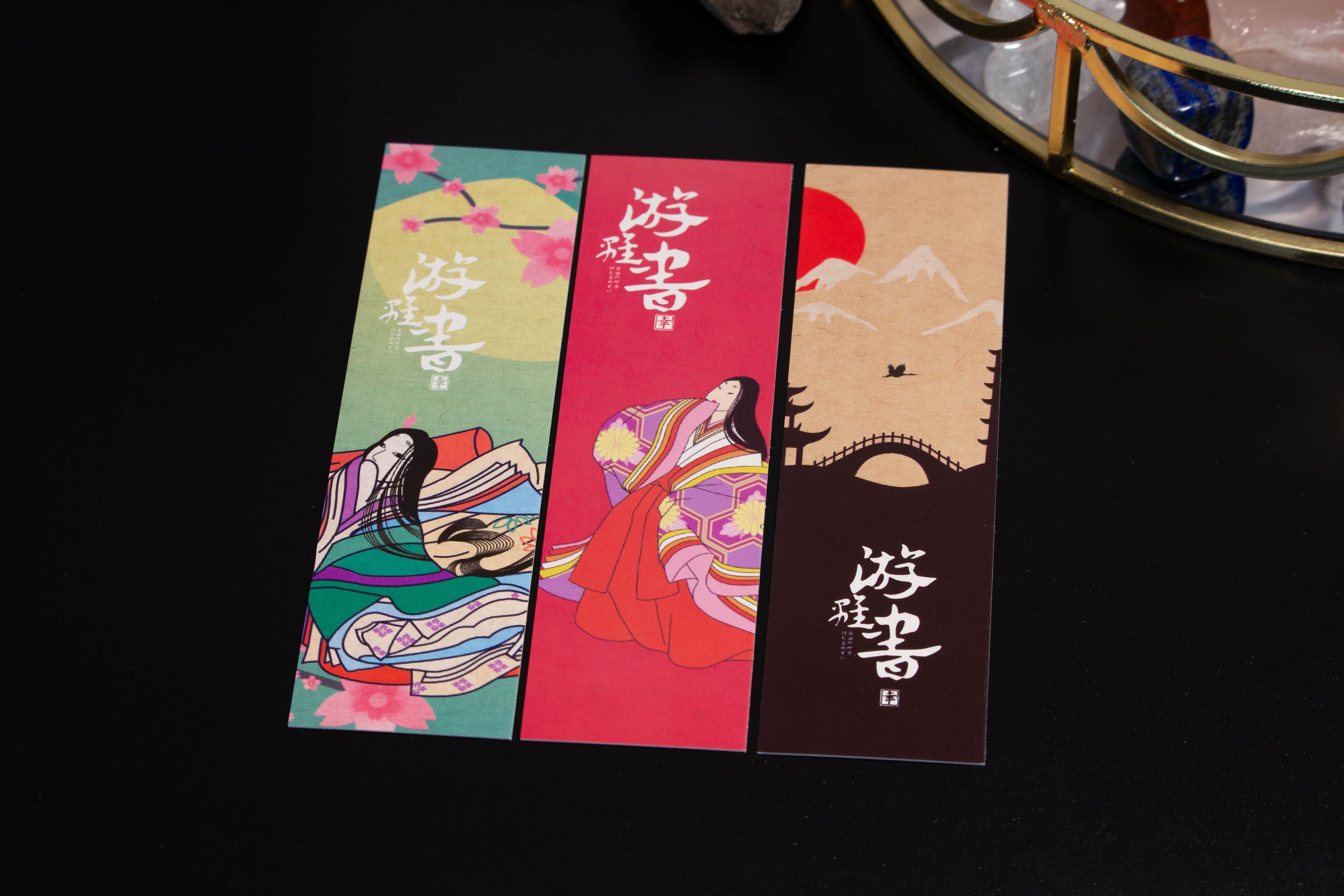 Set of 3 Japanese Style Bookmarks Cute Kawaii Paper Book Marks | Etsy