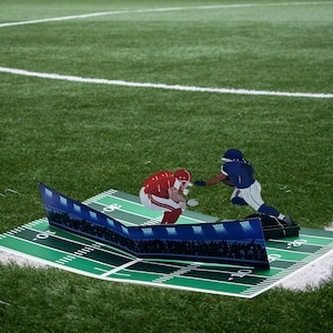 Carte pop-up 3D de football américain - Idéal pour les fans de sport et les occasions spéciales