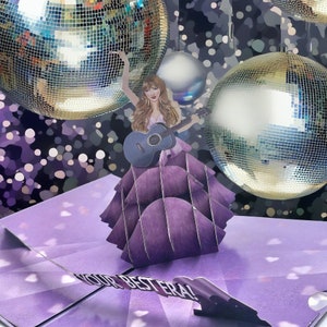 Carte pop-up 3D d'anniversaire - Carte de voeux parfaite pour les fans de pop star et les célébrations spéciales