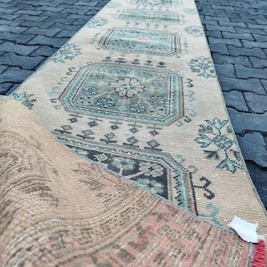 extra long runner rug, very long runner rug, heriz runner rug, stair rug, herki runner rug, hallway rug, antique runner long, feet runner
