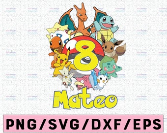 Download Pokemon Birthday Svg Etsy