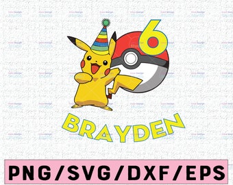 Download Pokemon Birthday Svg Etsy