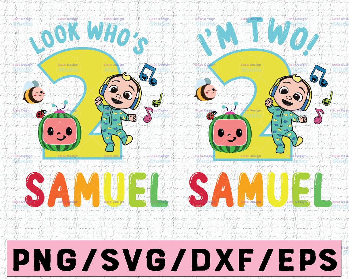 Download Cocomelon Personalized Name And Ages Birthday svg png | Etsy