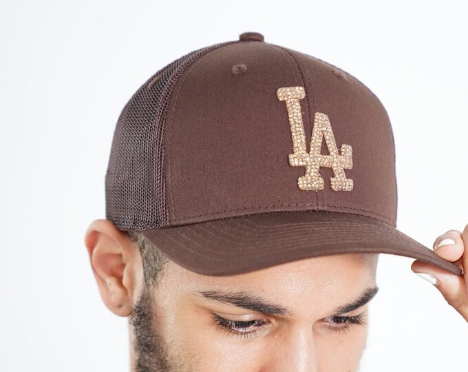 Brown LA Icon Trucker Hat