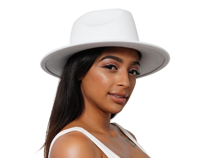 Eggshell White Fedora Hat