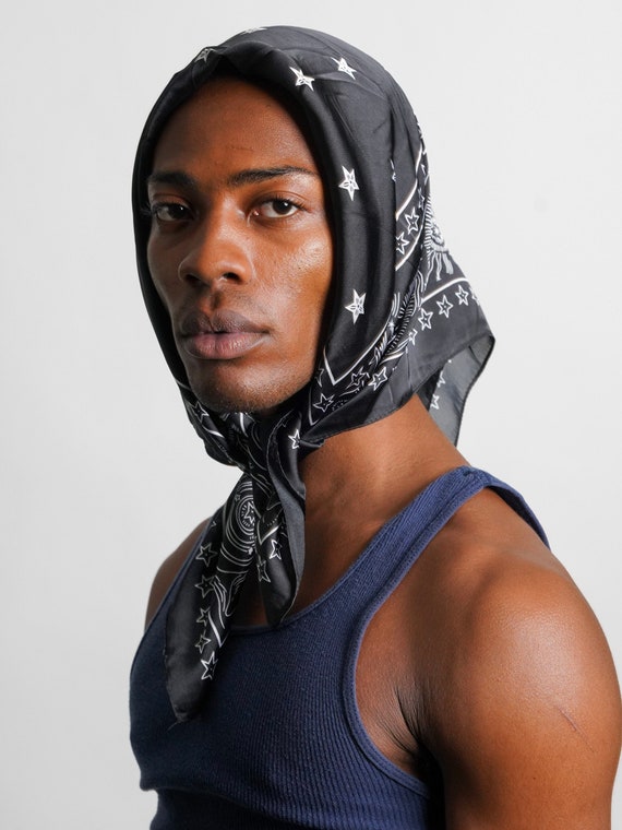 Bandana - Noir Noir Homme | Écharpes & Foulards Kebello – Synchro Brest