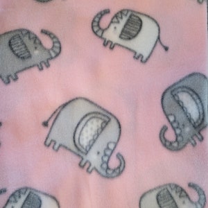 Pink w/Grey Elephants Car Seat Peak A Boo w/Blanket