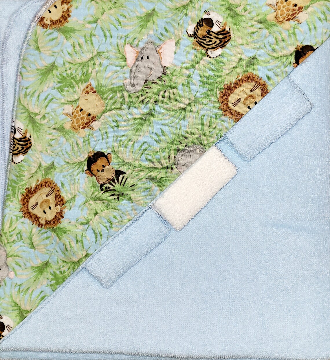 Baby Boy Hooded Bath Towel w/Wash Clothes Etsy