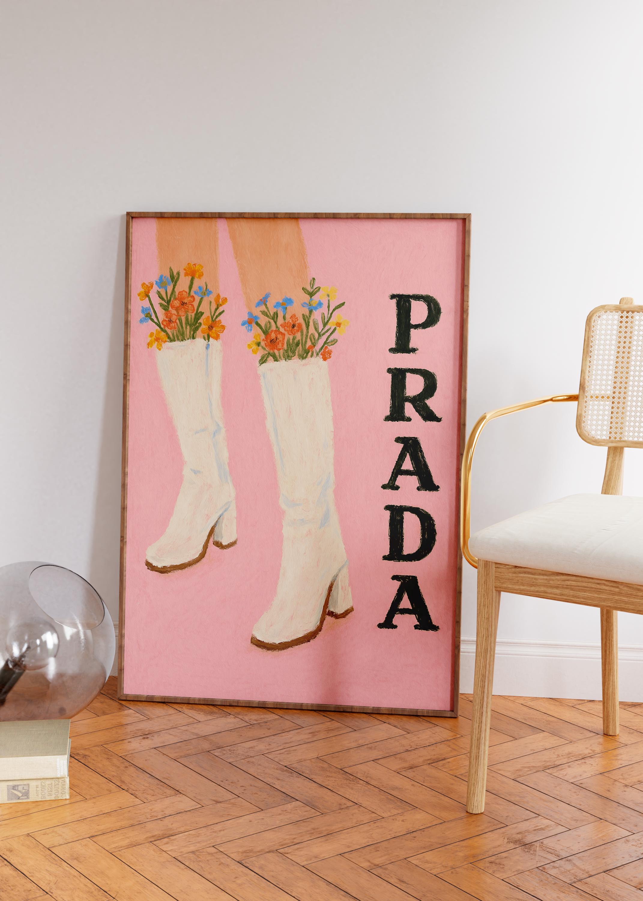 Luxury Designer Poster Print, Pink Flowers Bouquet, Floral Wall Art Poster, Apartment Decor, Printable Designer Decor, Trendy Wall Art