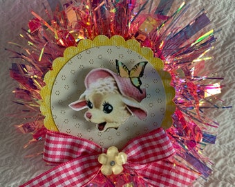 Easter Lamb Vintage Inspired Ornament