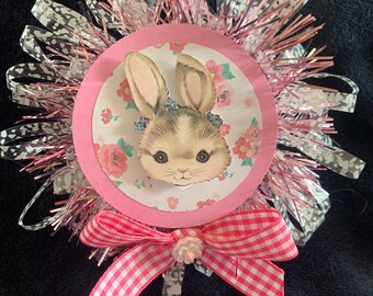 Vintage Style Easter Rabbit Ornament