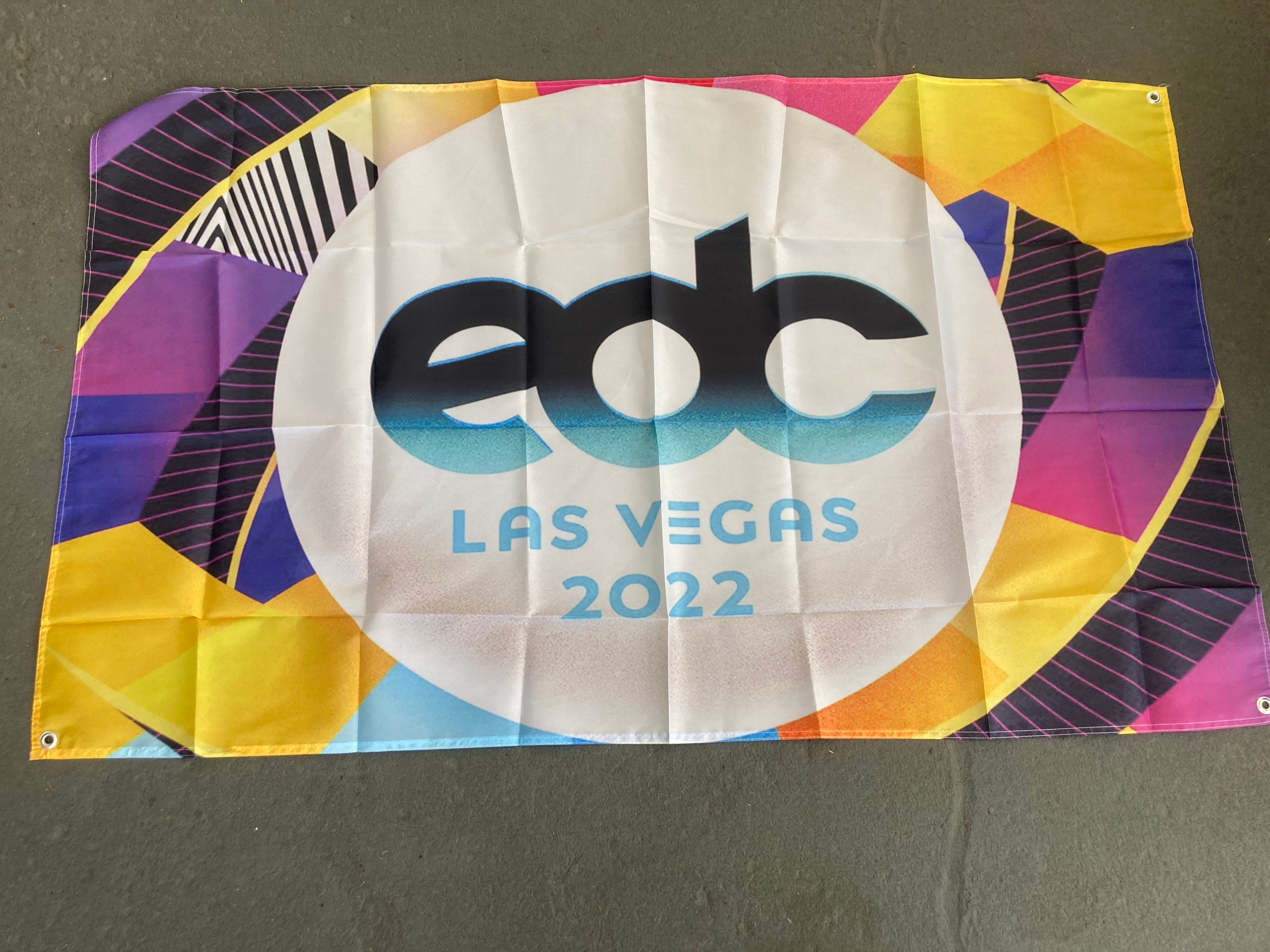 EDC 2022 Flag Music Festival Merch 3x5 Foot EDC Vegas EDC Etsy