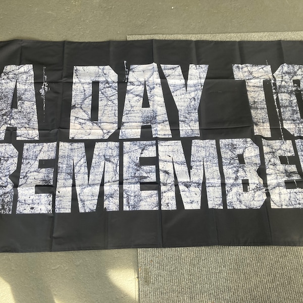 A day to remember flag 3x5 band vinyl shirt tour poster music festival