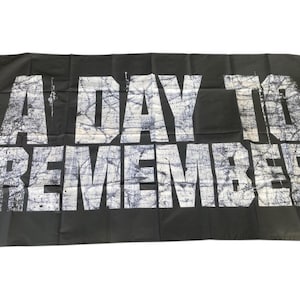 A day to remember flag 3x5 band vinyl shirt tour poster music festival