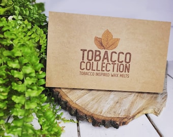 Tobacco Wax Melt Collection - Tobacco Inspired Scents - Sweet Honey and Tobacco, Cuban Tobacco and Oak, Leather and Tobacco, Tobacco Vanille