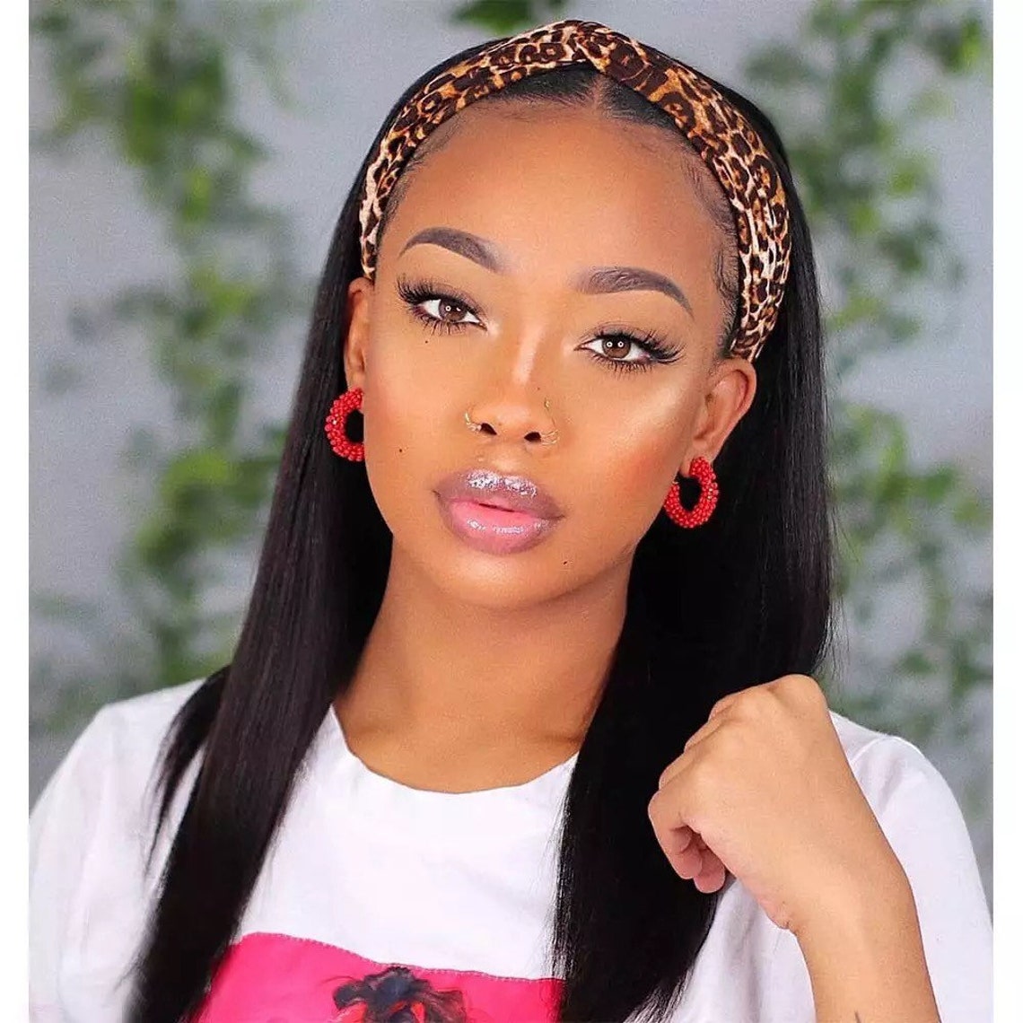 Straight Headband Wig Virgin Human Hair Headband Wig Etsy