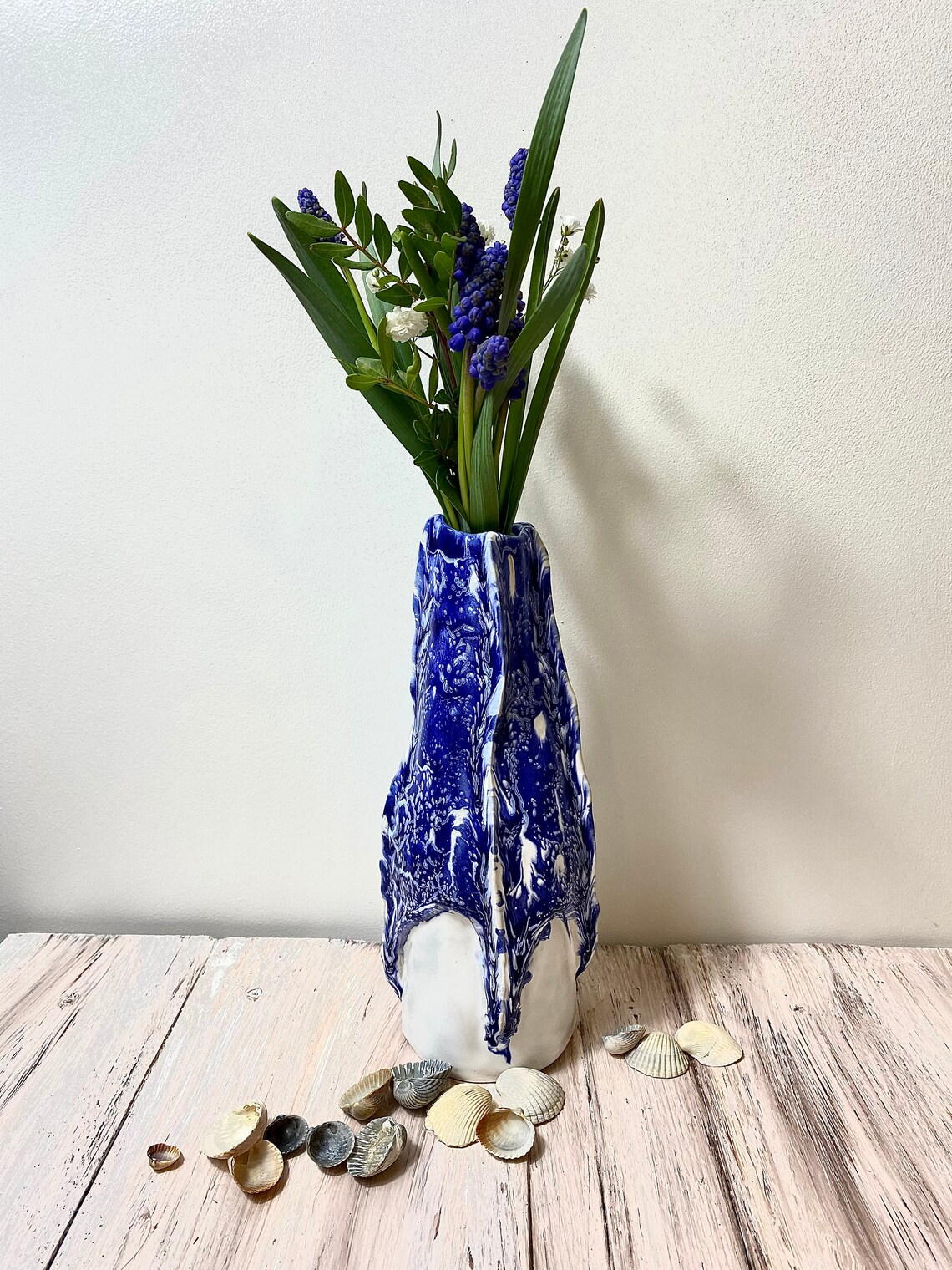 Unique handmade vase marine style and unusual decor Etsy