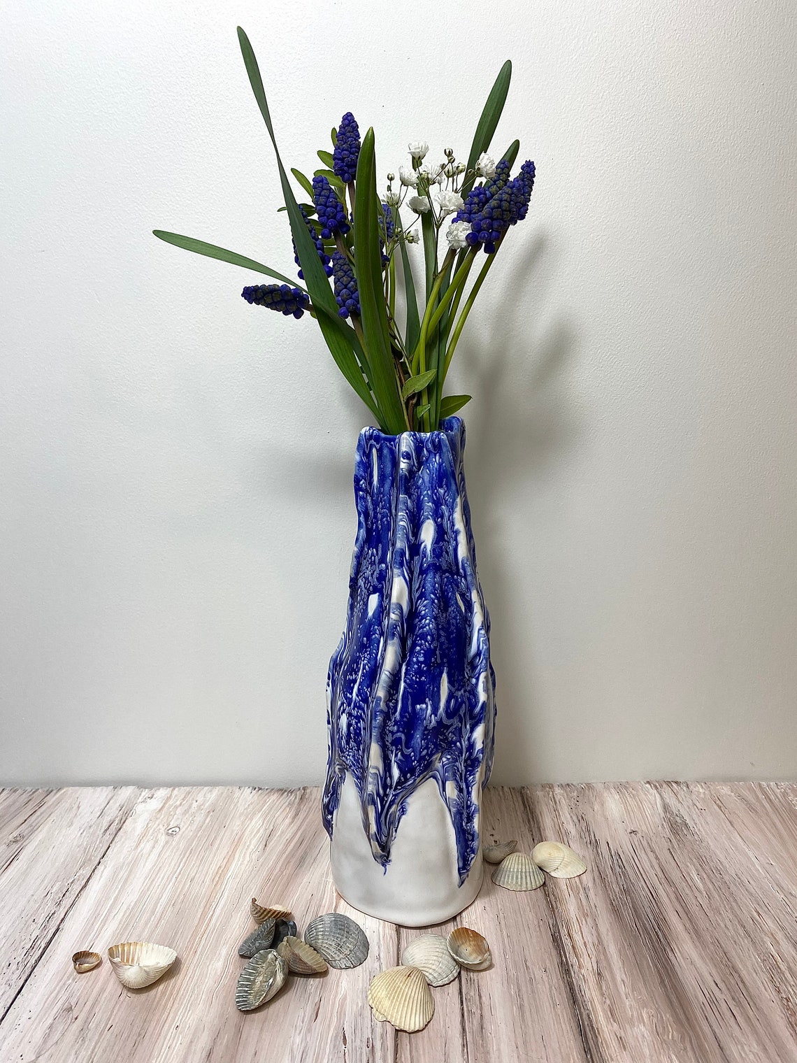 Unique handmade vase marine style and unusual decor Etsy