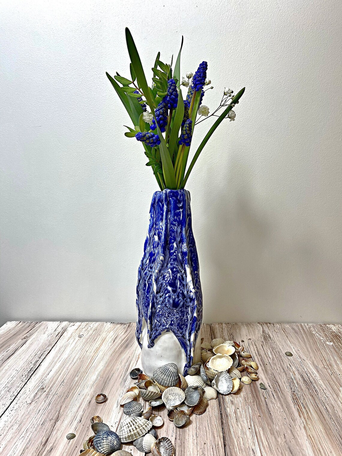 Unique handmade vase marine style and unusual decor Etsy