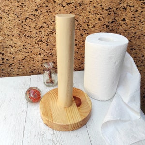 Suporte de toalha de papel de madeira rústico suporte de cozinha personalizado suporte de rolo de cozinha