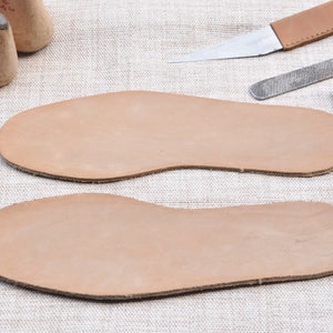 One pair insoles, Cowhide insole, Thickness 0.16, Man and Woman insoles