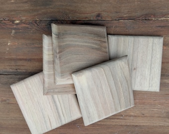 Wooden oak square shelf