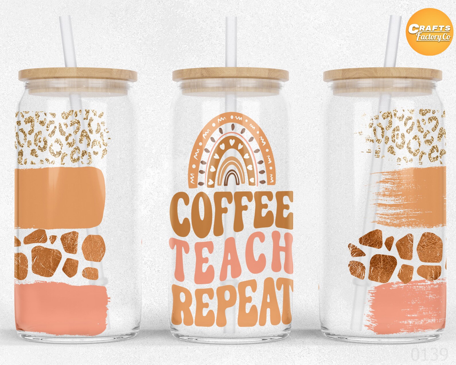 16 Oz Libbey Glass Can Tumbler Sublimation Coffee Teach Repeat Project ...