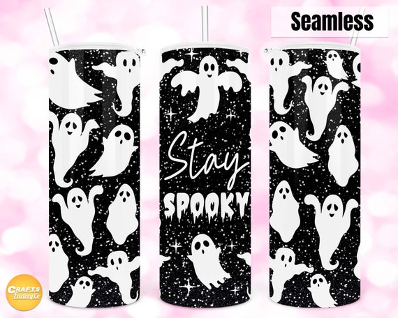 Stay spooky tumbler, Spooky tumbler png, Halloween tumbler png, 20oz skinny tumbler png, Seamless tumbler Sublimation Design Digital File.