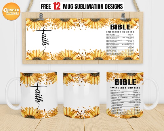 Bible emergency numbers mug, Christian mug png, Bible verse mug png, Cricut mug press Designs, 11oz, 12oz, 15oz Coffee Mug Sublimation.