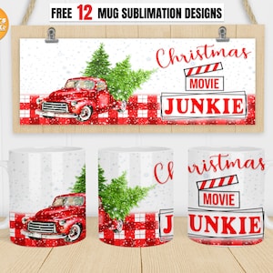 Dies ist mein Weihnachtsfilm gucken Becher, Weihnachtsfilm Becher png , Weihnachtsbecher png, 11oz, 12oz, 15oz Becher png Sublimationsentwurf.