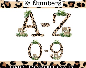 jungle print letters etsy ireland
