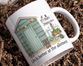 Personalised Allotment Mug: "Life is Better" - Custom Name Gift