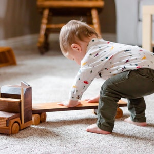 Wooden Toy Truck and Trailer - Digital Plans