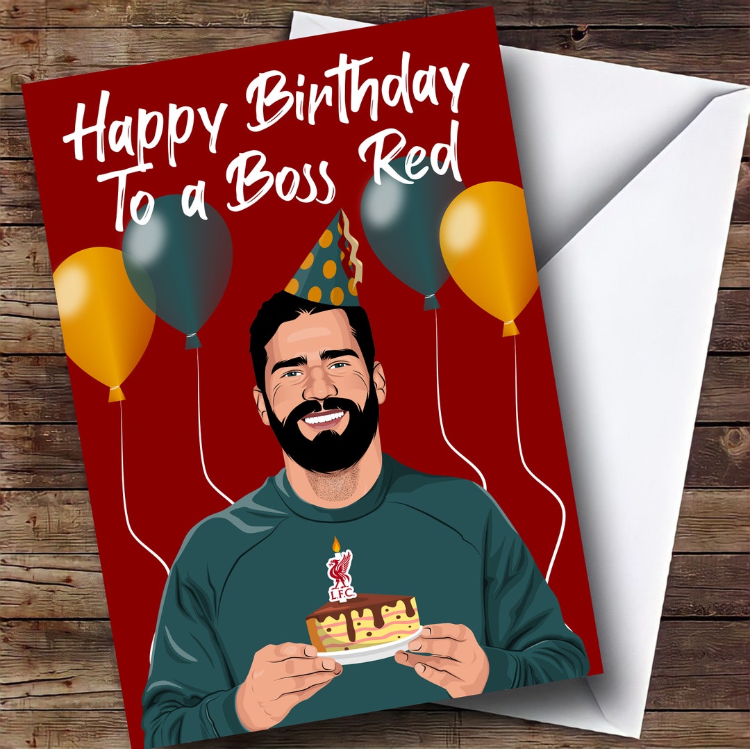 Alisson Becker Birthday Card - Etsy