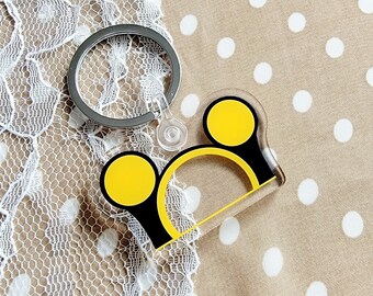 Iconic Mickey Ear Cruise Tunnel Keychain For Castaway Club Members | Cruise Fish Extender Backpack Charm Gift Idea For Cruise Lovers