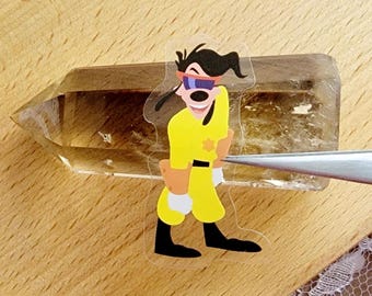 Max as Powerline From A Goofy Movie Clear Vinyl Sticker For Laptops And Reusable Bottles | 90s Nostalgic Movies |  Goofy To Stand Out Tour